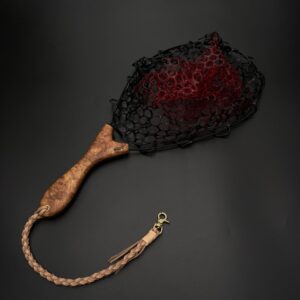 渓流用スプリングネット　カーブ　花梨瘤