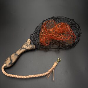 渓流用スプリングネット カーブ 黒柿