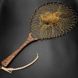 本流・湖用スプリングネット トロフィー 杉火焔杢